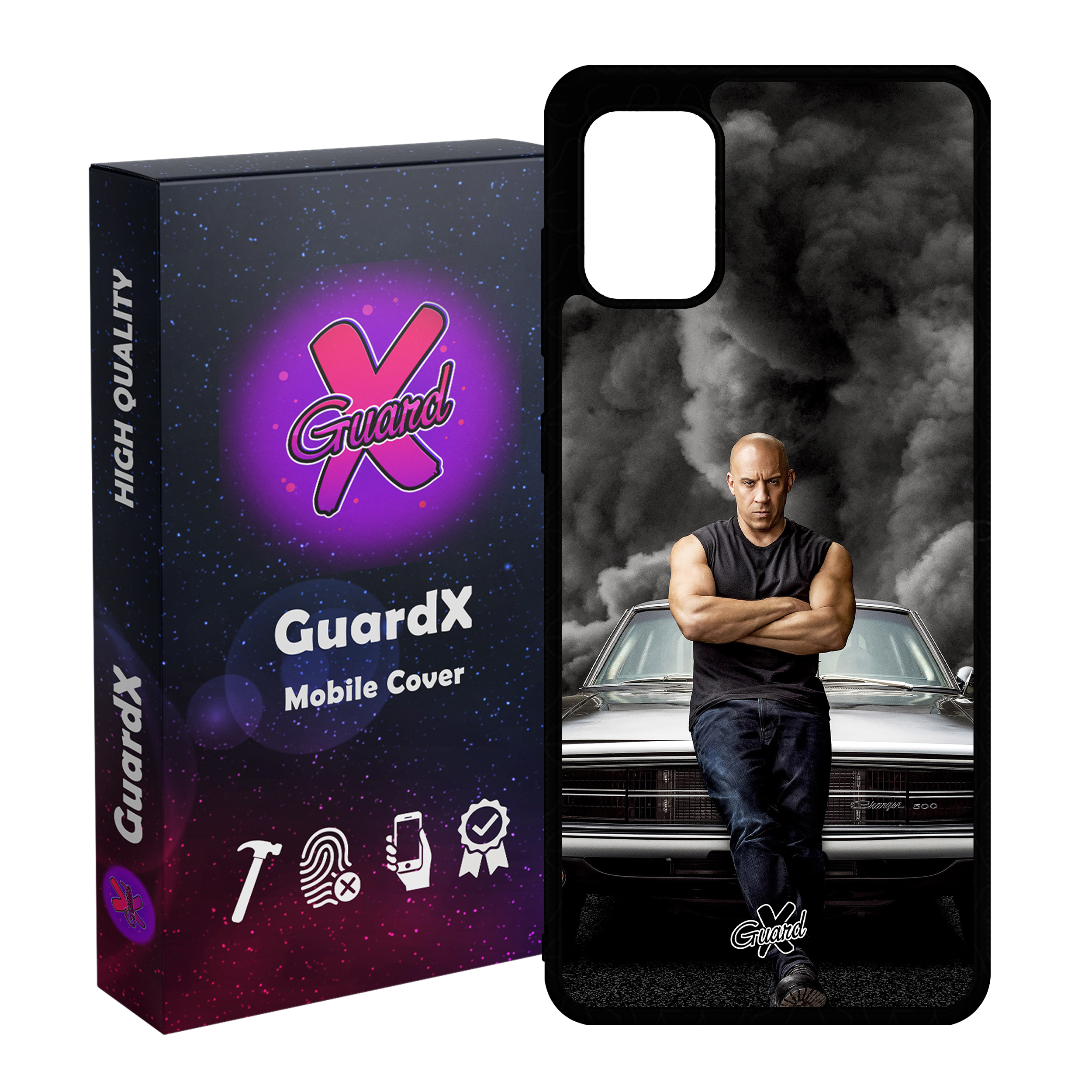 کاور گارد ایکس طرح Vin Diesel مدل Glass10183 مناسب برای گوشی موبایل سامسونگ Galaxy A51