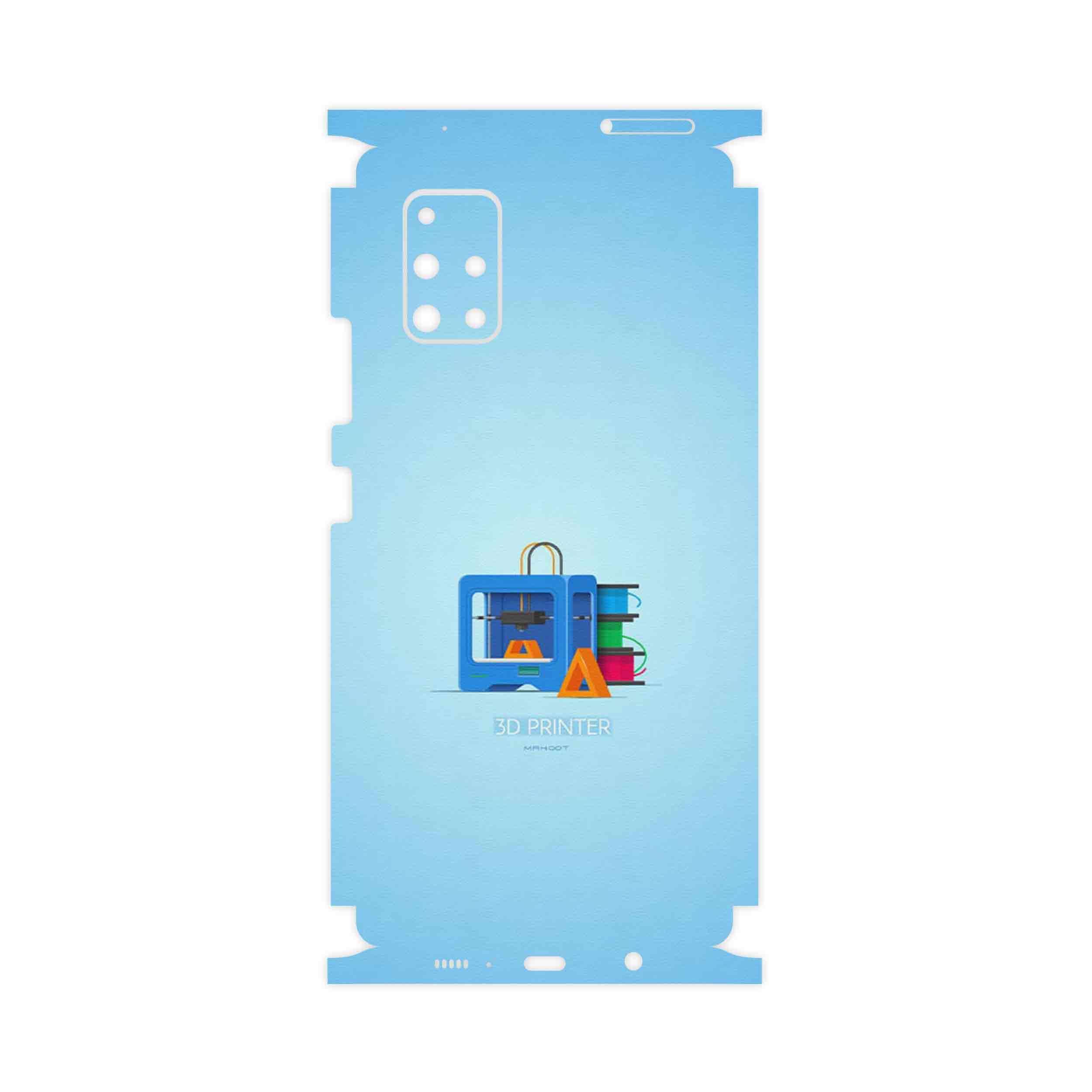 برچسب پوششی ماهوت مدل 3D Printer-FullSkin مناسب برای گوشی موبایل سامسونگ Galaxy A71 5G