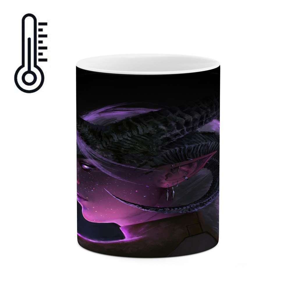 ماگ حرارتی کاکتی طرح دختر مدل mgh15420