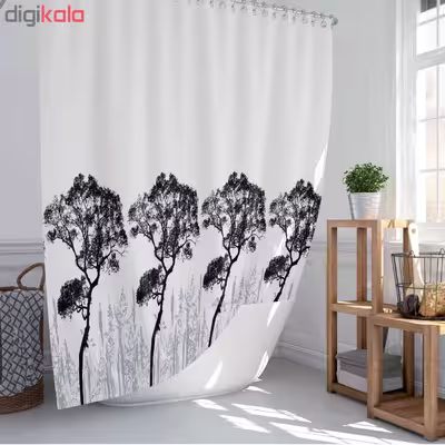 پرده حمام دلفین کد TOR-3391 سایز 200×180 سانتی متر 