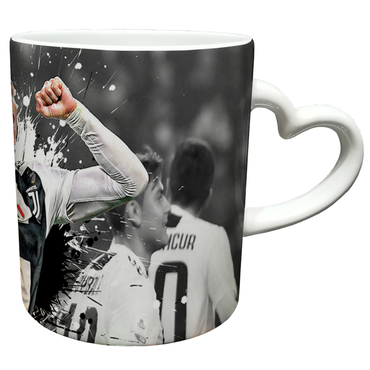 ماگ مدل دسته قلبی طرح رونالدو کد 236