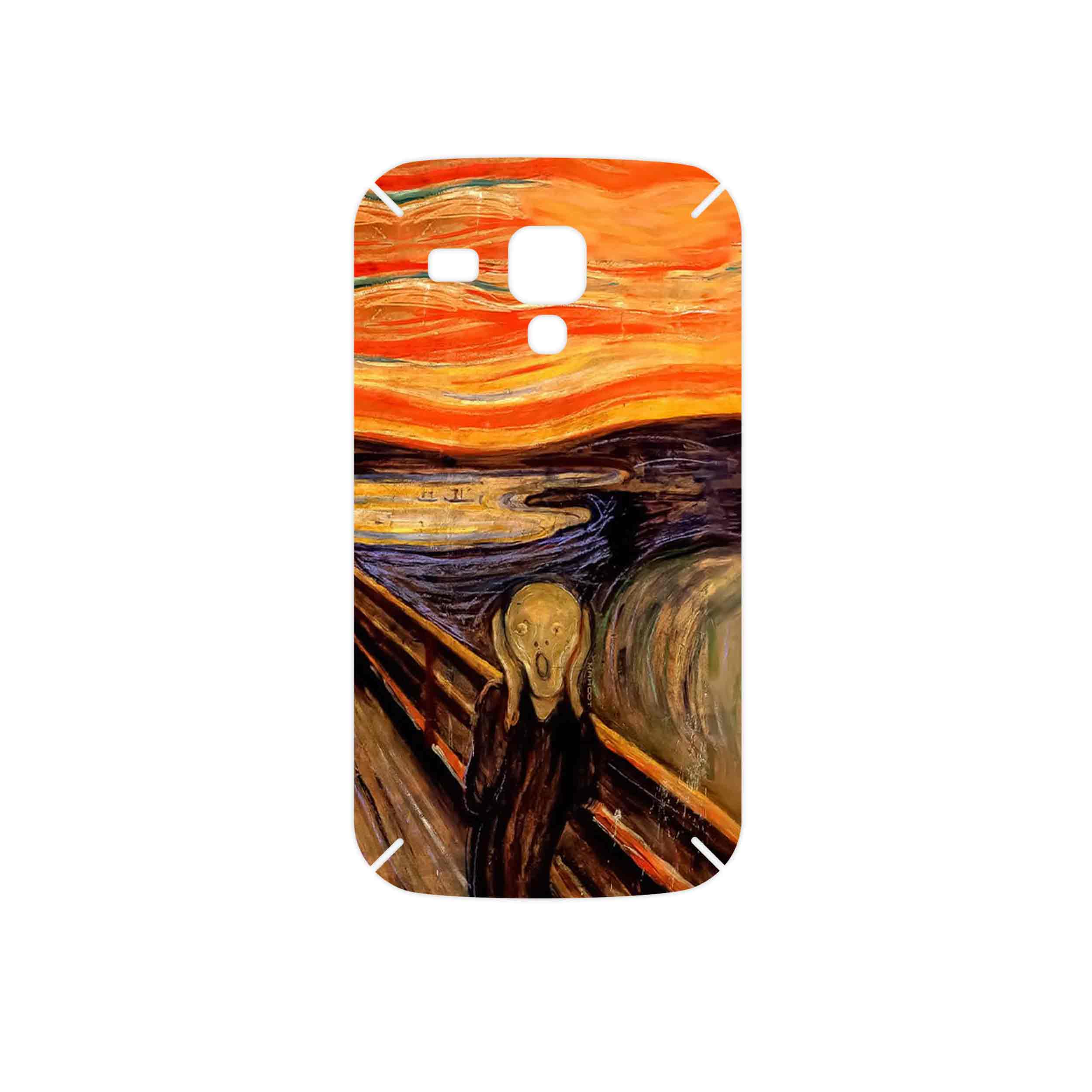 برچسب پوششی ماهوت مدل The Scream of Munch مناسب برای گوشی موبایل سامسونگ Galaxy S Duos GT S7562