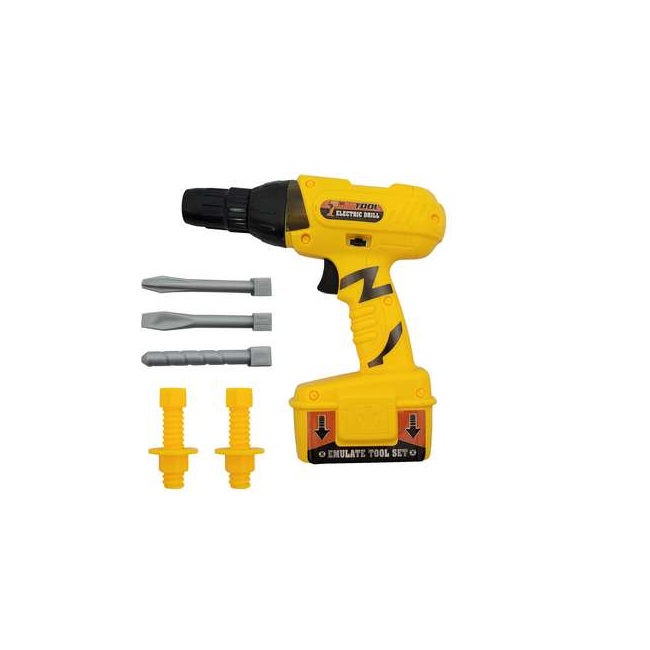 اسباب بازی مدل دریل باتری خور مجموعه 6 عددی