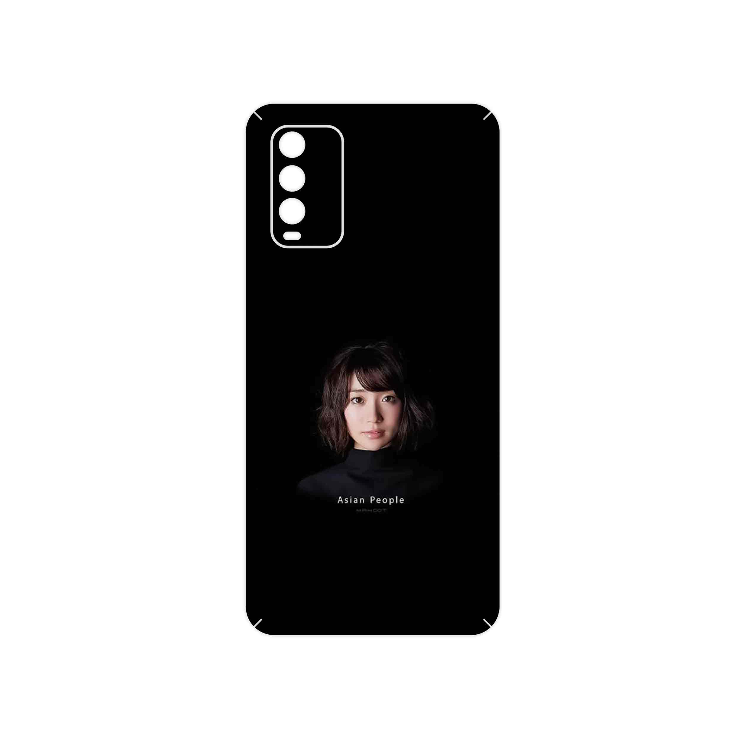 برچسب پوششی ماهوت مدل Portrait of an Asian Woman مناسب برای گوشی موبایل شیائومی Redmi Note 9 4G