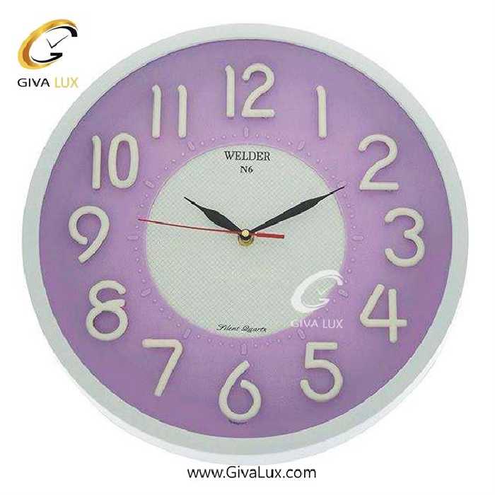 ساعت دیواری اورجینال ولدر PVC سفید| کد رفرنس N6