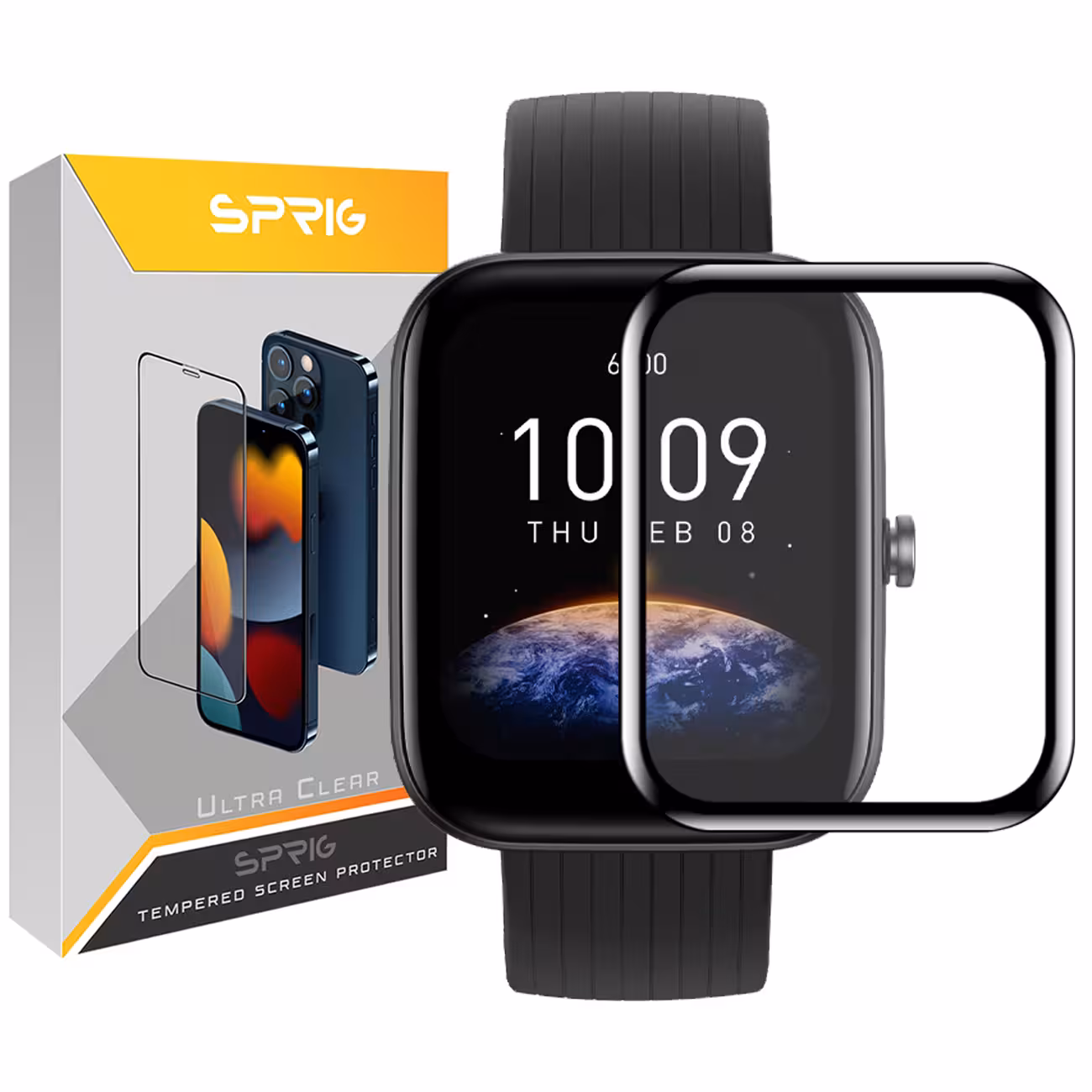 محافظ صفحه نمایش نانو اسپریگ مدل SPG مناسب برای ساعت هوشمند امیزفیت Bip 3 Bip 3 Pro