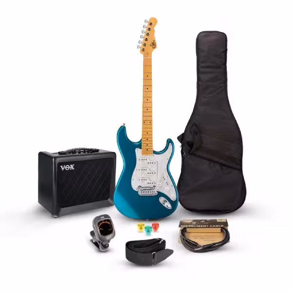 گیتار G&amp;L Pack No.2 Tribute COMANCHE MP Emerald Blue