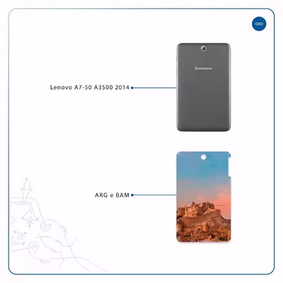 برچسب پوششی ماهوت مدل ARG-e-BAM مناسب برای تبلت لنوو A7-50 A3500 2014