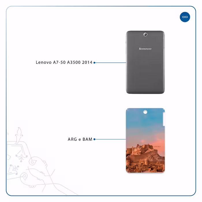 برچسب پوششی ماهوت مدل ARG-e-BAM مناسب برای تبلت لنوو A7-50 A3500 2014