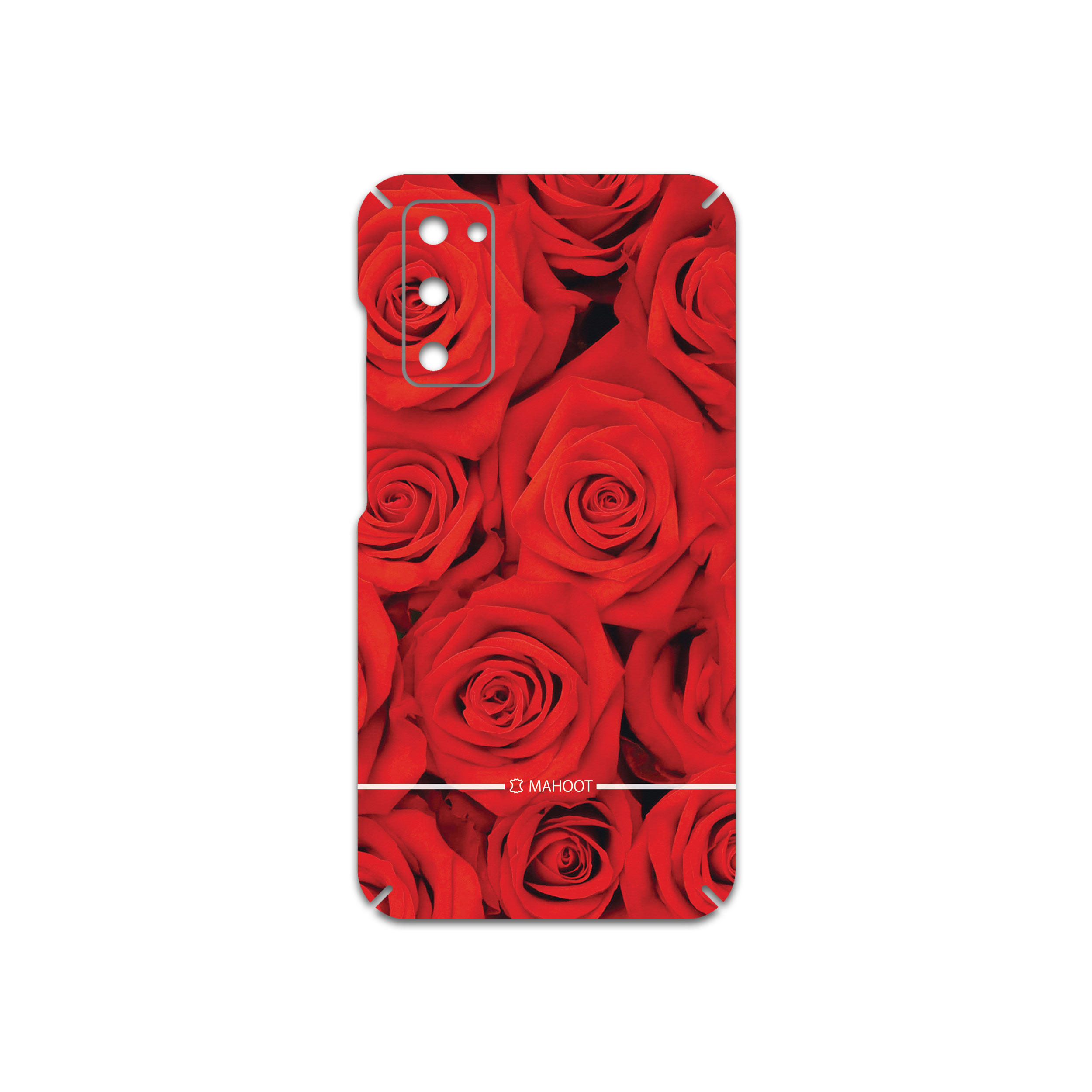 برچسب پوششی ماهوت مدل Red-Flower مناسب برای گوشی موبایل سامسونگ Galaxy S20 FE