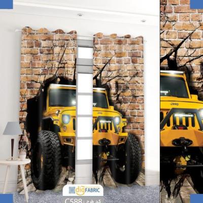 پرده تصویری طرح ماشین جیپ