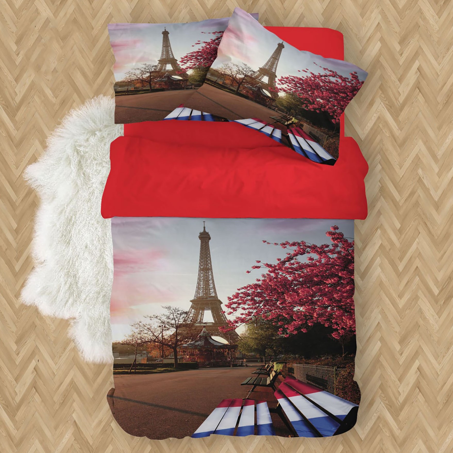 سرویس خواب کد C071 یکنفره 4 تیکه میکرو(چاپ دیجیتال)