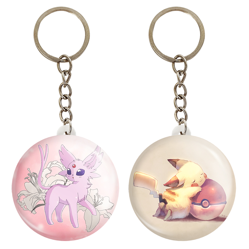 جاکلیدی خندالو مدل اسپئون و پیکاچو انیمه پوکمون کد 1739217381 مجموعه 2 عددی