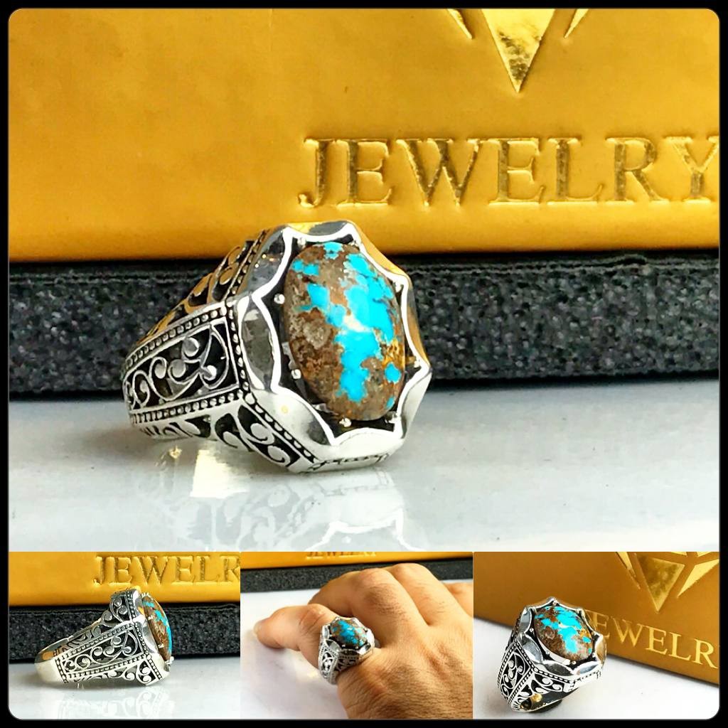 انگشترزیبای فیروزه نیشابور اصلی 
رکاب شبکه
