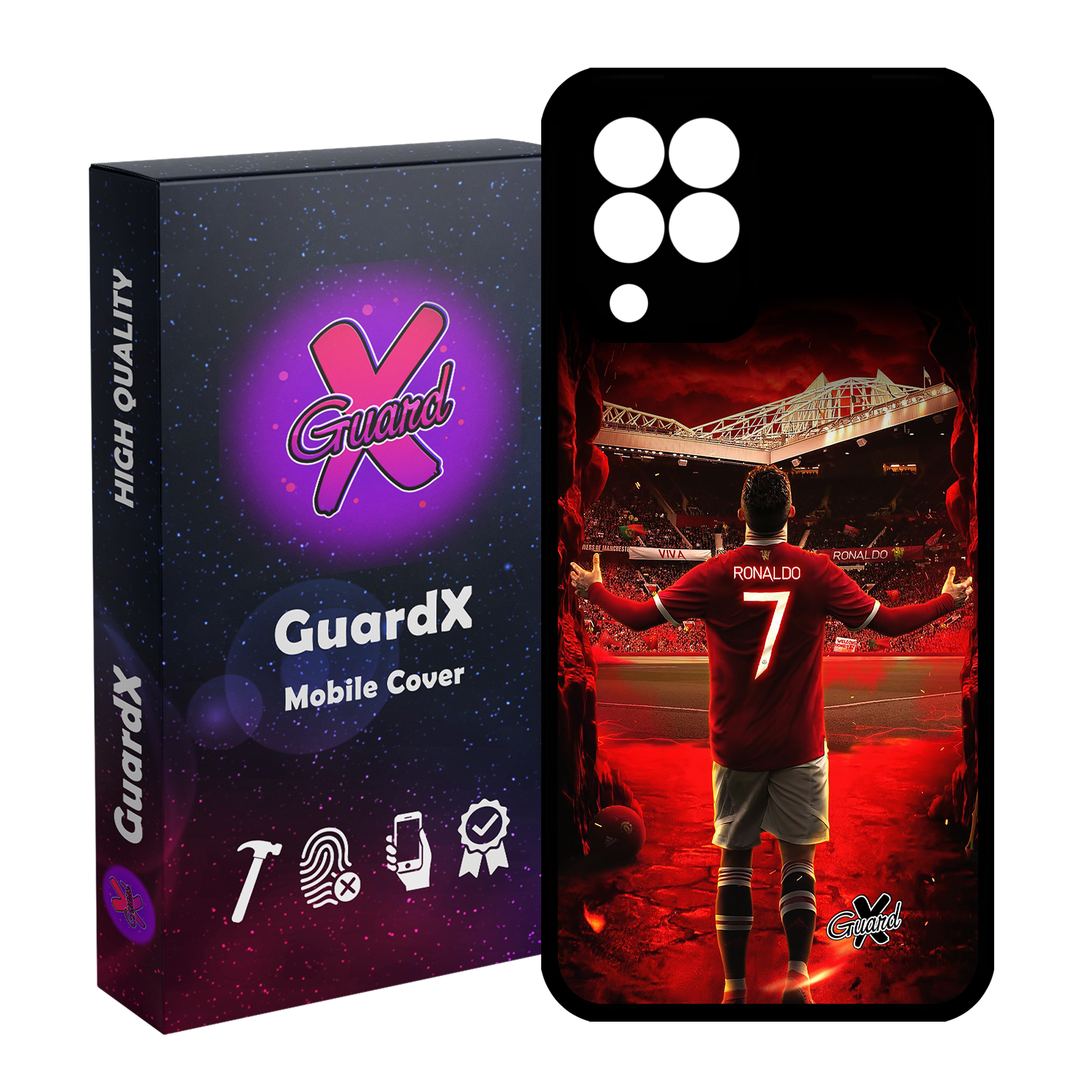 کاور گارد ایکس طرح Ronaldo مدل Glass10397 مناسب برای گوشی موبایل سامسونگ Galaxy M33/M33 5G