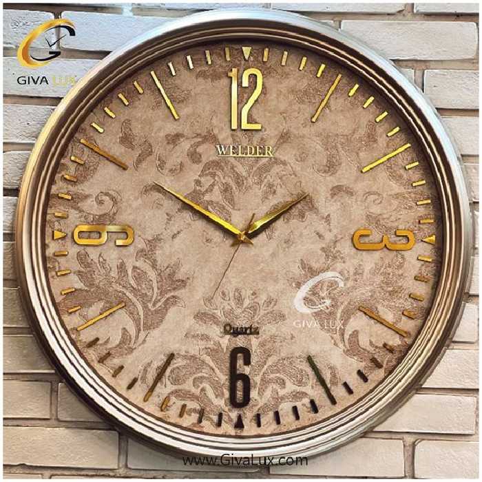 ساعت دیواری اورجینال ولدر PVC نقره ای| کد رفرنس 7014