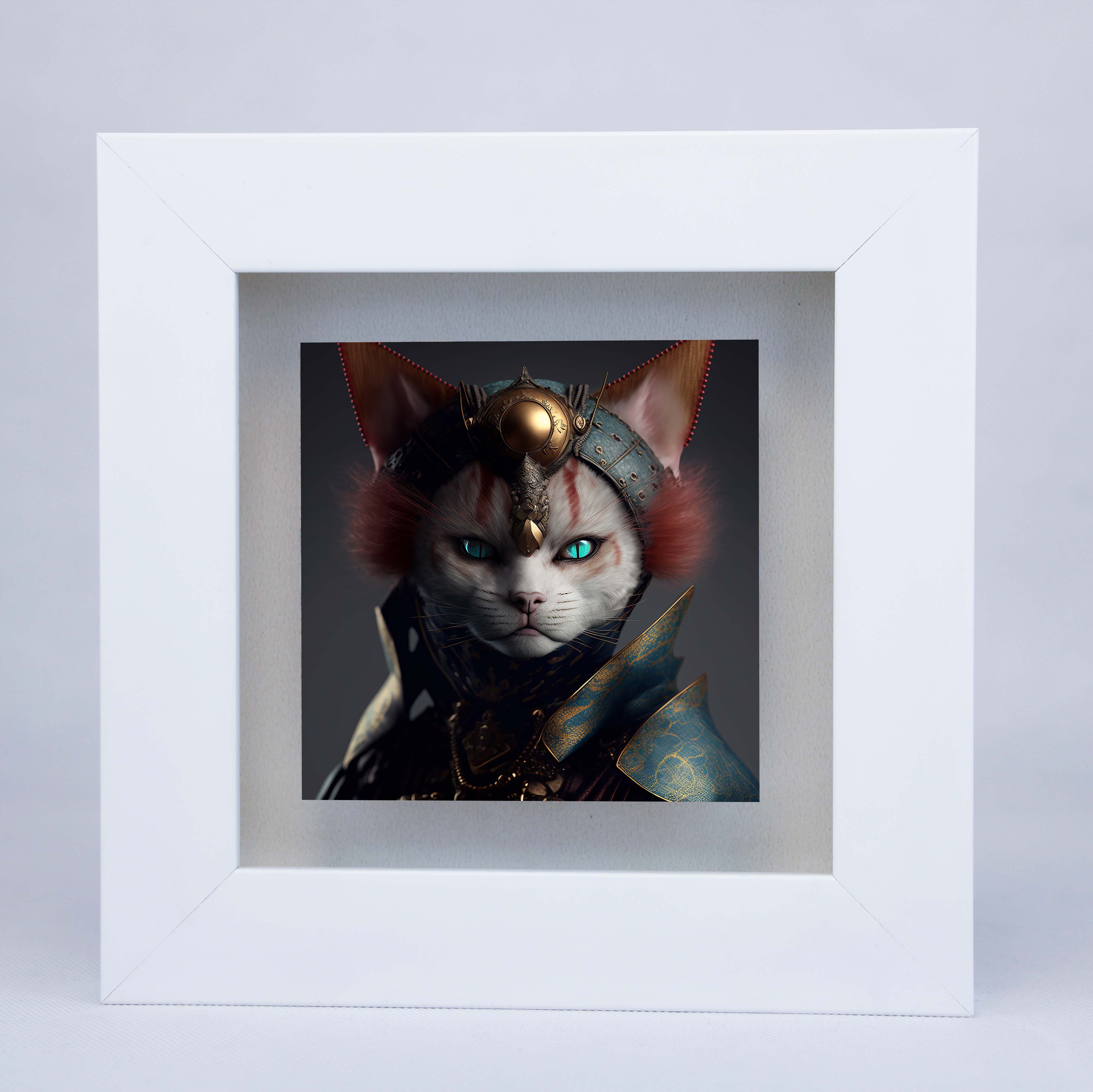 تابلو کاشی طرح هوش مصنوعی گربه سایز 10 در 10 کد 006