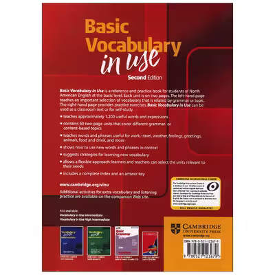کتاب Basic Vocabulary in use اثر جمعی از نویسندگان انتشارات Cambridge