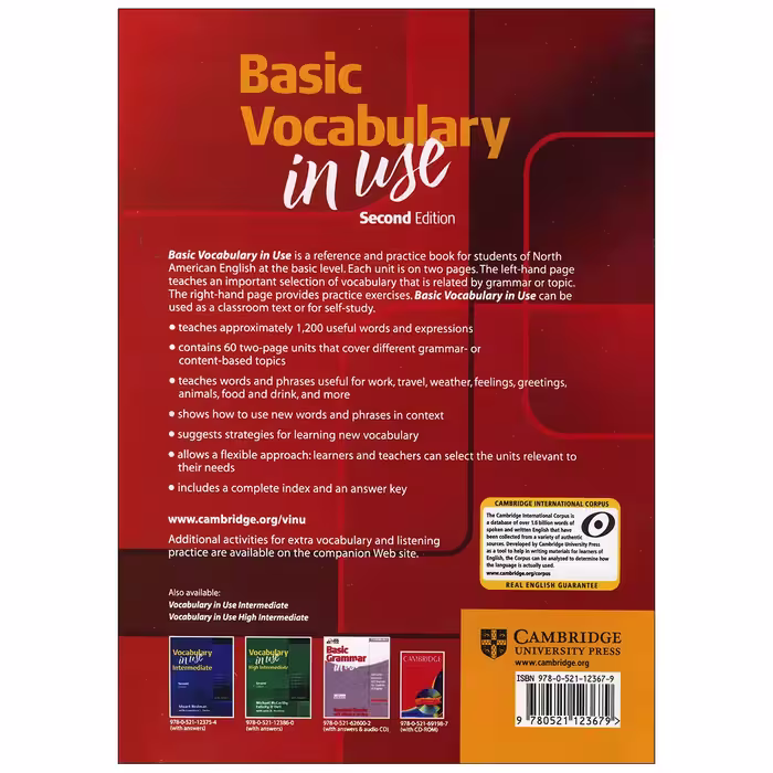 کتاب Basic Vocabulary in use اثر جمعی از نویسندگان انتشارات Cambridge