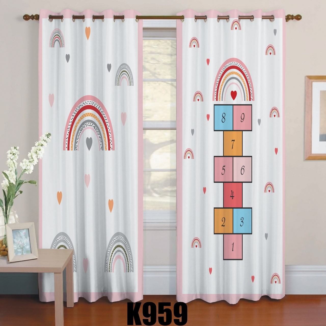 رو تختی یک نفره سه بعدی طرح اعداد 