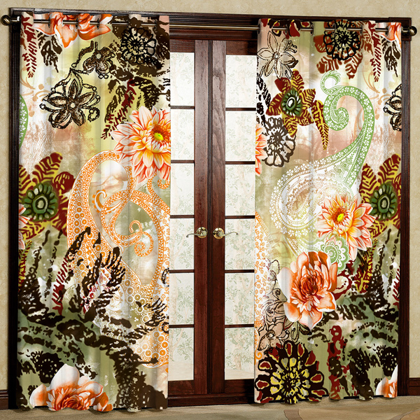 پرده مدل مخمل پانچی کد 6460 سایز 280x140 سانتی متر