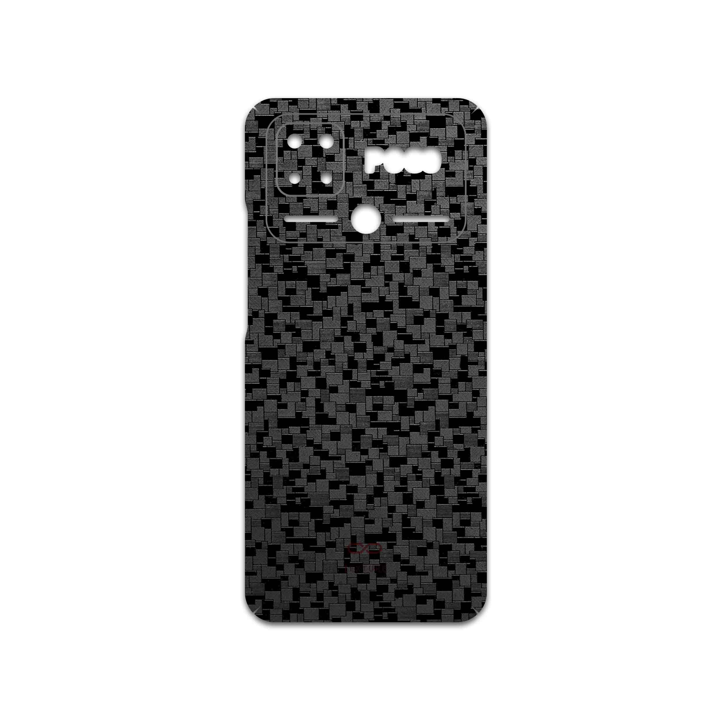 برچسب پوششی ماهوت مدل Black-Silicon مناسب برای گوشی موبایل شیائومی Poco C40