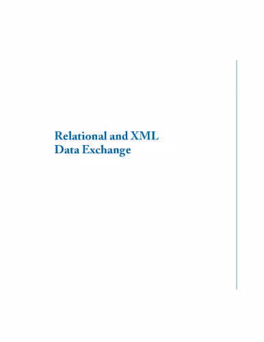 خرید و دانلود نسخه کامل کتاب Relational and XML Data Exchange