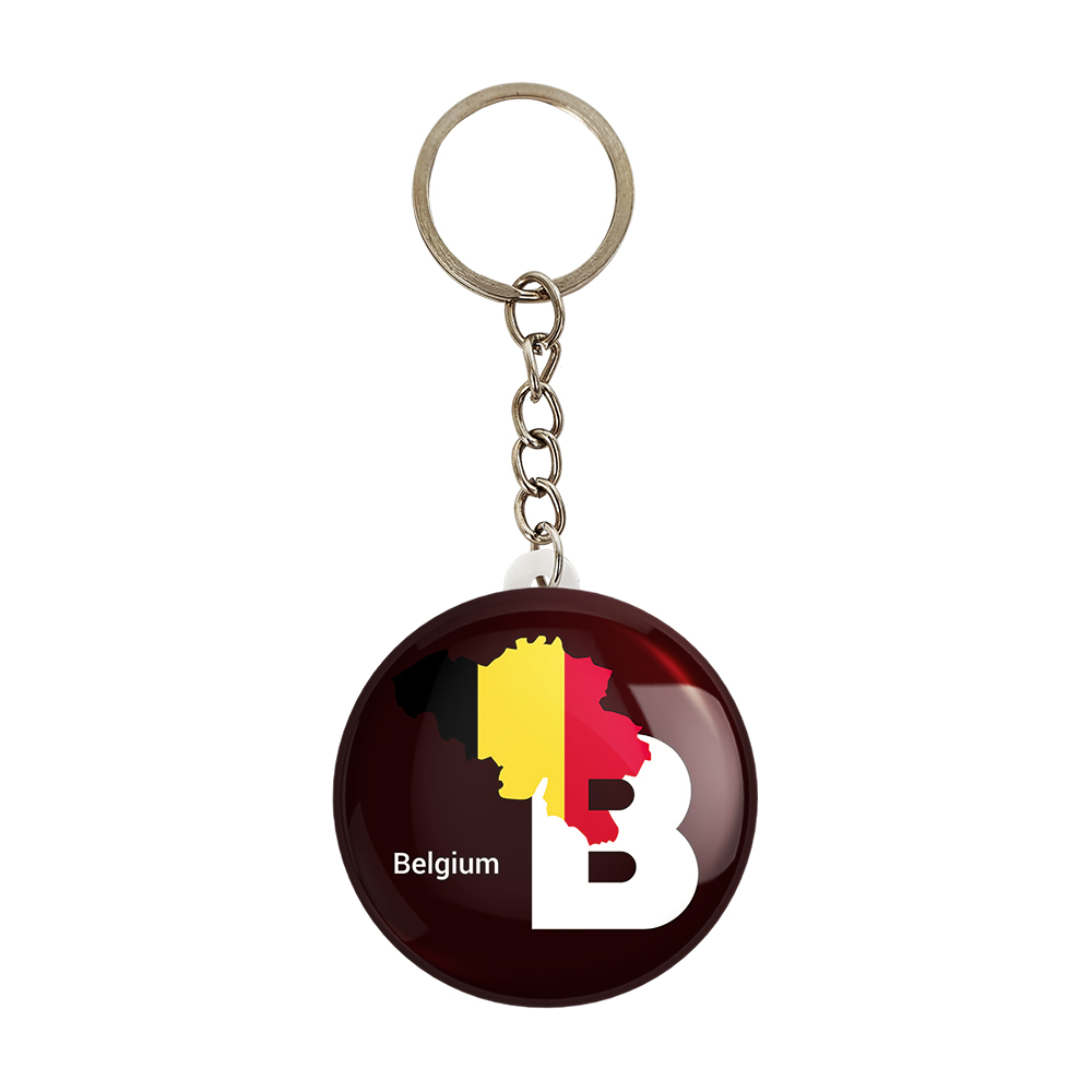 جاکلیدی خندالو مدل پرچم بلژیک کد 20700