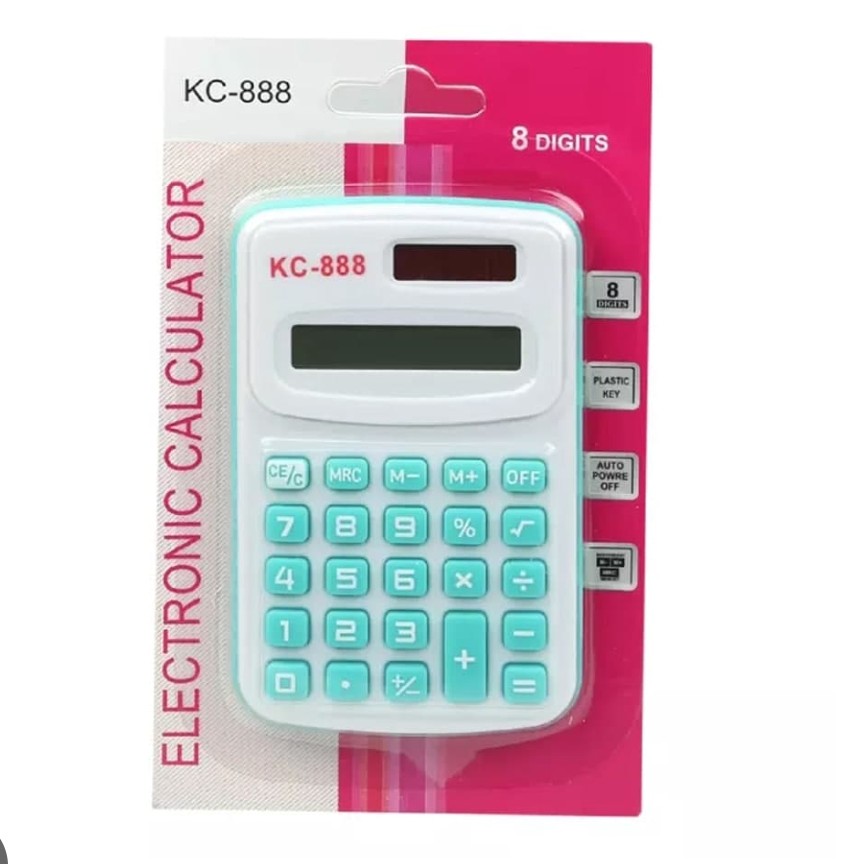ماشین حساب کوچک جیبی رنگی kc888 ماشین حساب دانش آموزی رنگی
