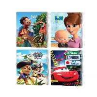 دفتر سیمی 100 برگ فانتزی جلد طلقی عرش کد 20