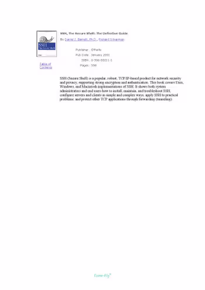 خرید و دانلود نسخه کامل کتاب SSH, The Secure Shell: The Definitive Guide