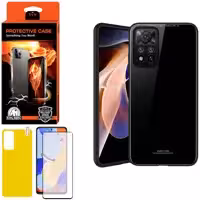 کاور کینگ کونگ مدل CVRGLS مناسب برای گوشی موبایل شیائومی Redmi Note 11 4G به همراه محافظ صفحه نمایش و بمحافظ پشت گوشی