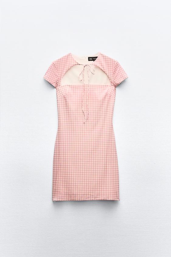 لباس زنانه زارا Gingham Dress | تهران زارا TehranZara