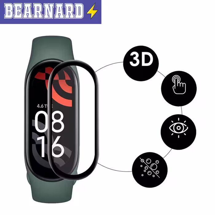 محافظ صفحه نمایش نانو برنارد مدل NBR مناسب برای ساعت هوشمند شیائومی Mi Band 4 بسته سه عددی