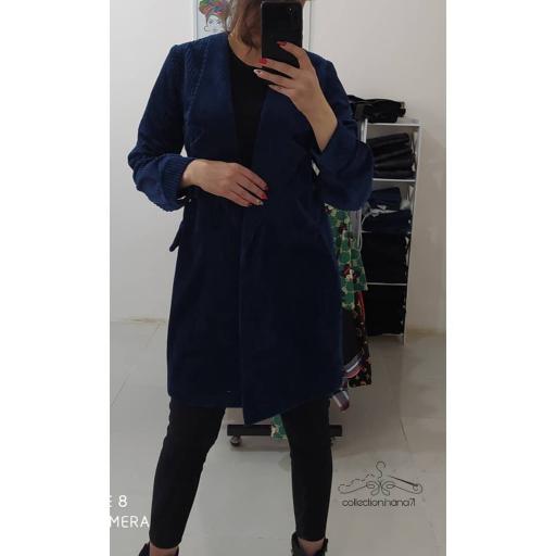 کت مخمل کبریتی سایز 1و 2 رنگ سورمه ای