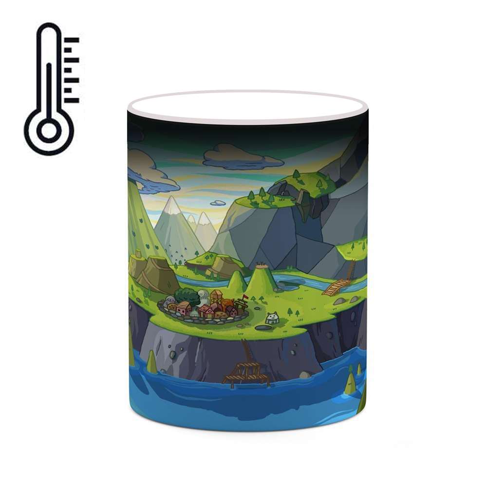 ماگ حرارتی کاکتی طرح کارتون Adventure Time مدل mgh22094