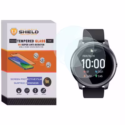 محافظ صفحه نمایش شیشه ای آلتیمیت شیلد مدل SH-UL مناسب برای ساعت هوشمند هایلو LS05 بسته دو عددی