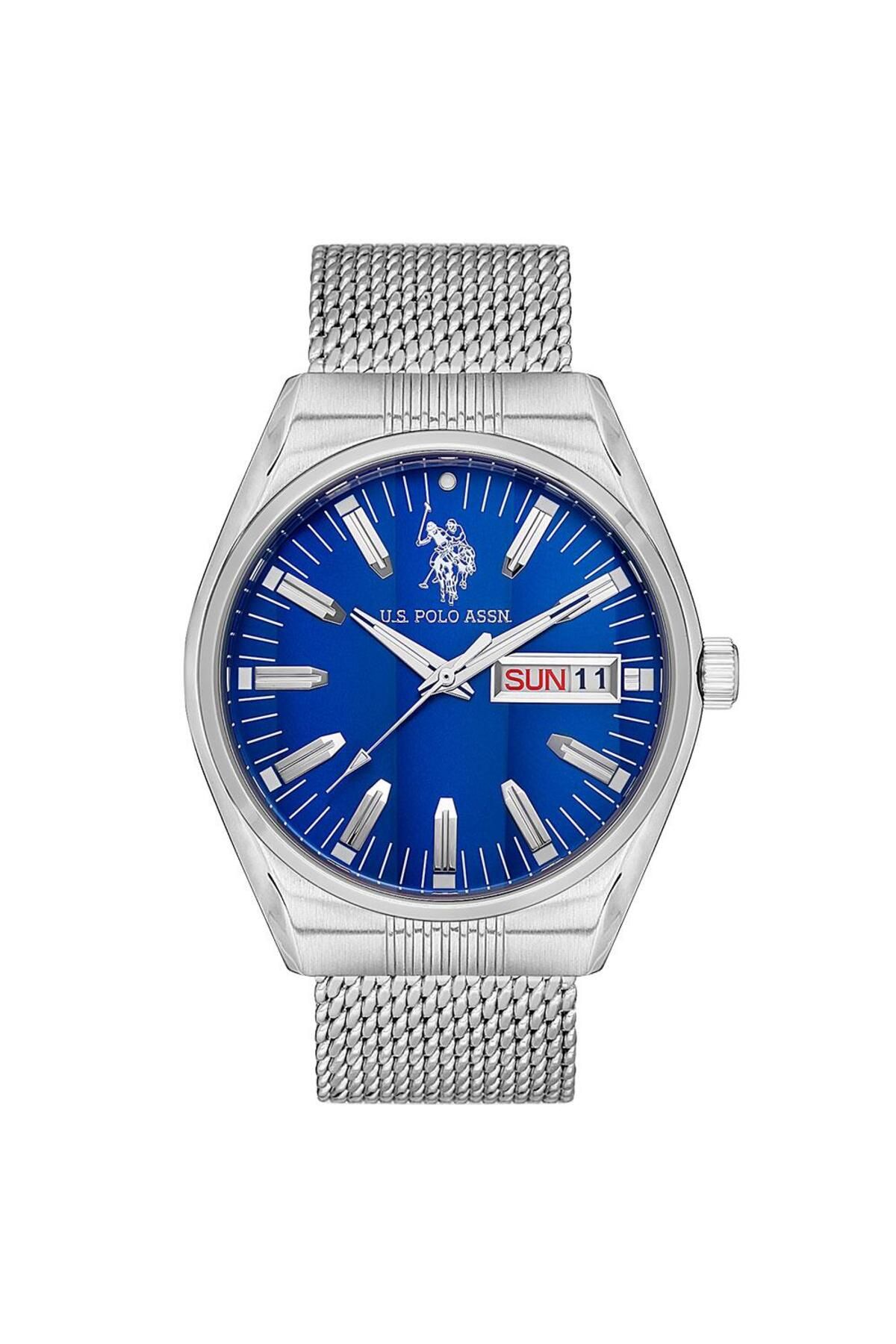 ساعت خاکستری مردانه پایه چوگان Assn USPA1067 05 مچی US Polo Assn