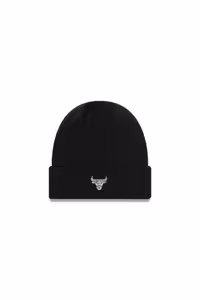 کلاه بافتنی مشکی مردانه و زنانه Chicago Bulls یونیسکس Beanie with Metallic Logo 60284987 NEW ERA