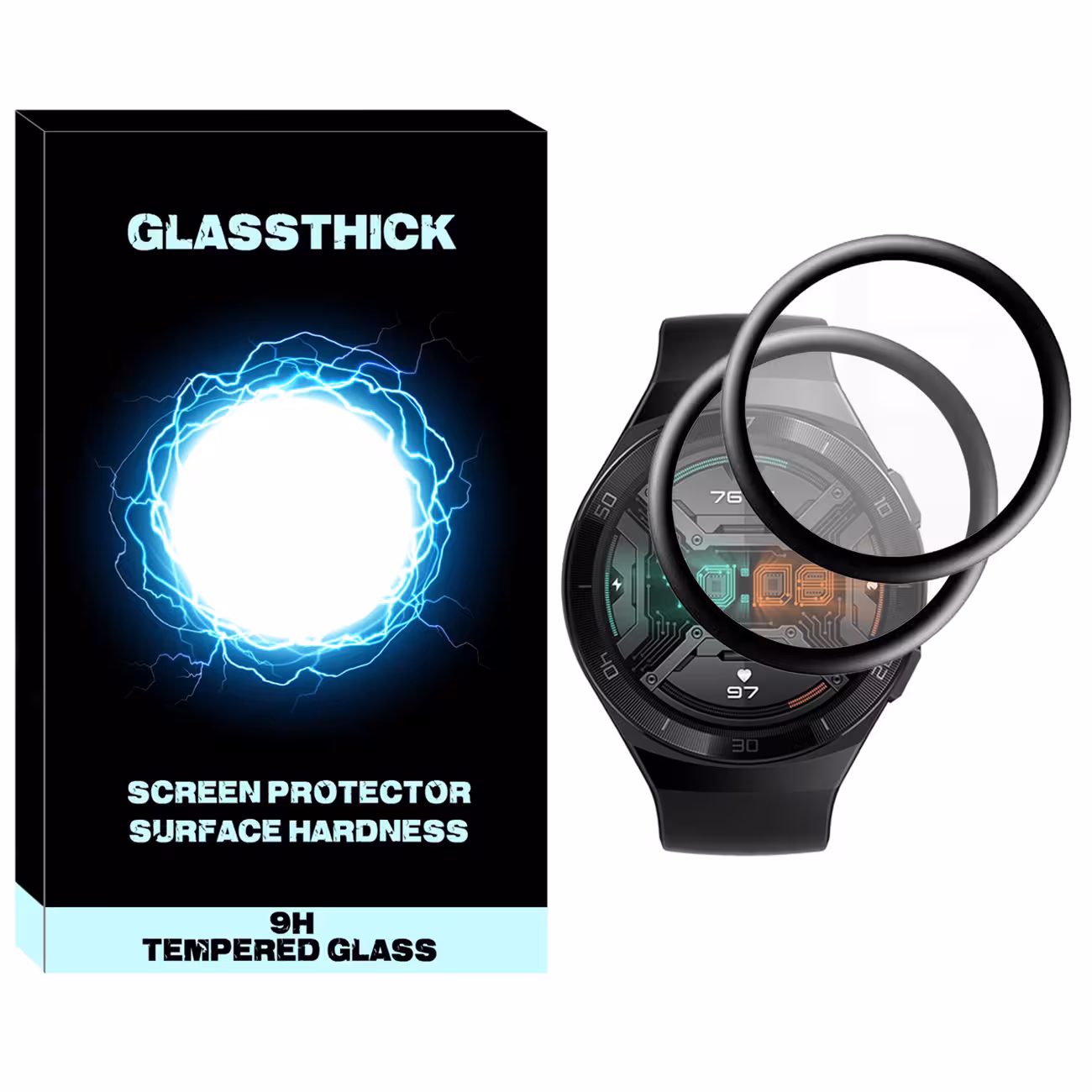 محافظ صفحه نمایش نانو گلستیگ مدل NGL مناسب برای ساعت هوشمند هوآوی Watch GT 2 Pro بسته دو عددی