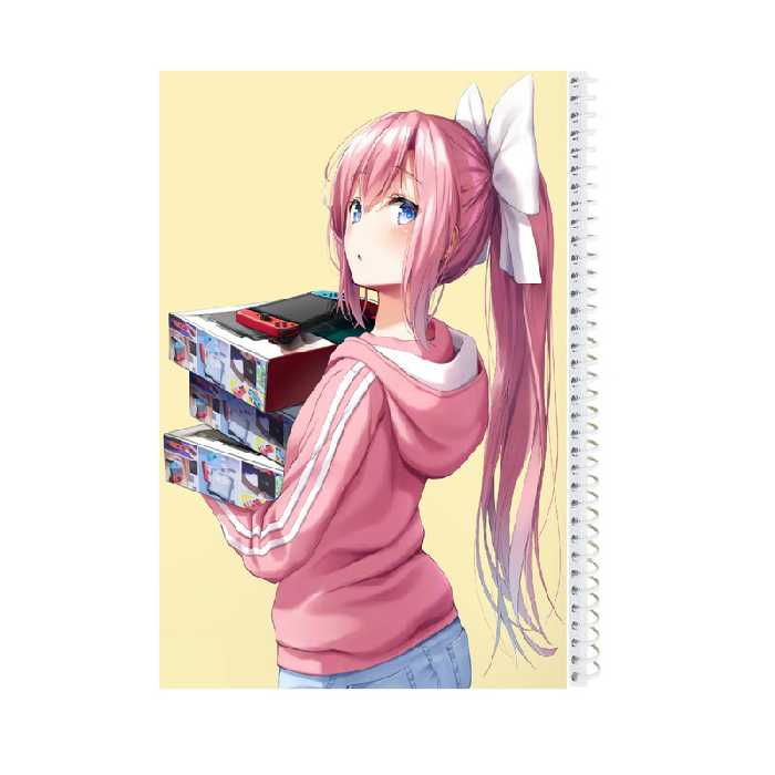 دفتر مشق 100 برگ سیمی نیکاد طرح انیمه مدل GAMER کد A4 | چاوه