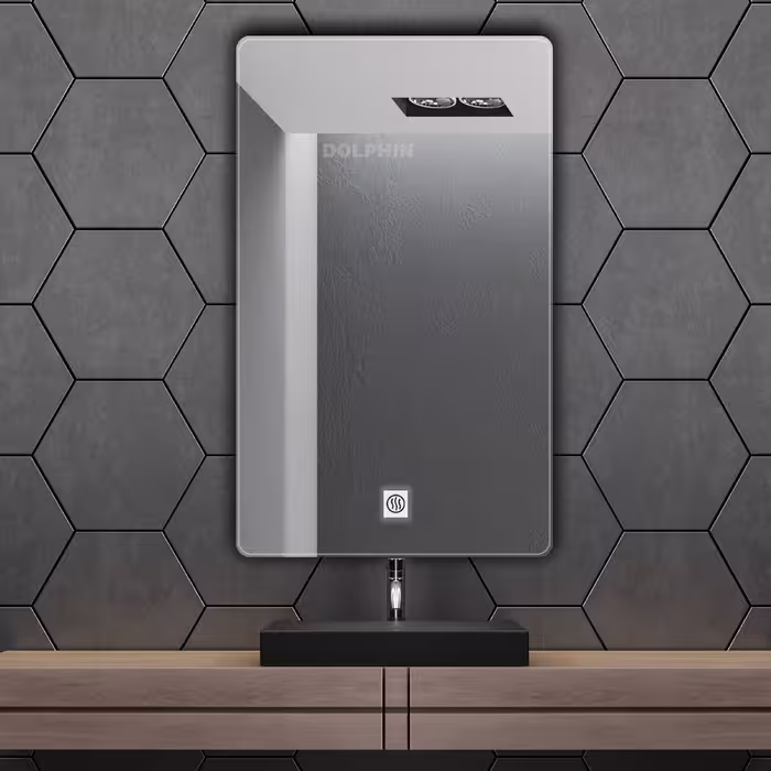 آینه سرویس بهداشتی  دلفین مدل ضدبخار کد HT-60x70-R