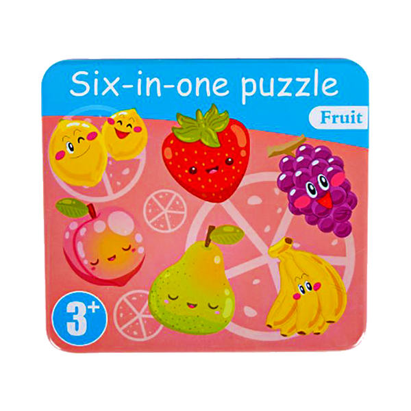 پازل آموزشی مدل Six in one طرح میوه