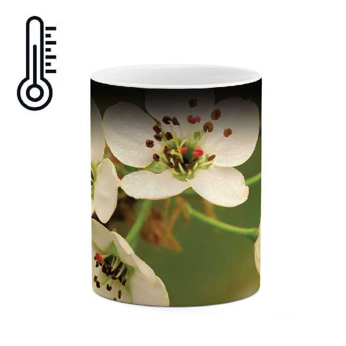 ماگ حرارتی طرح شکوفه گل مدل mgh04019