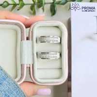 حلقه ست نقره نامزدی مدل PRM98