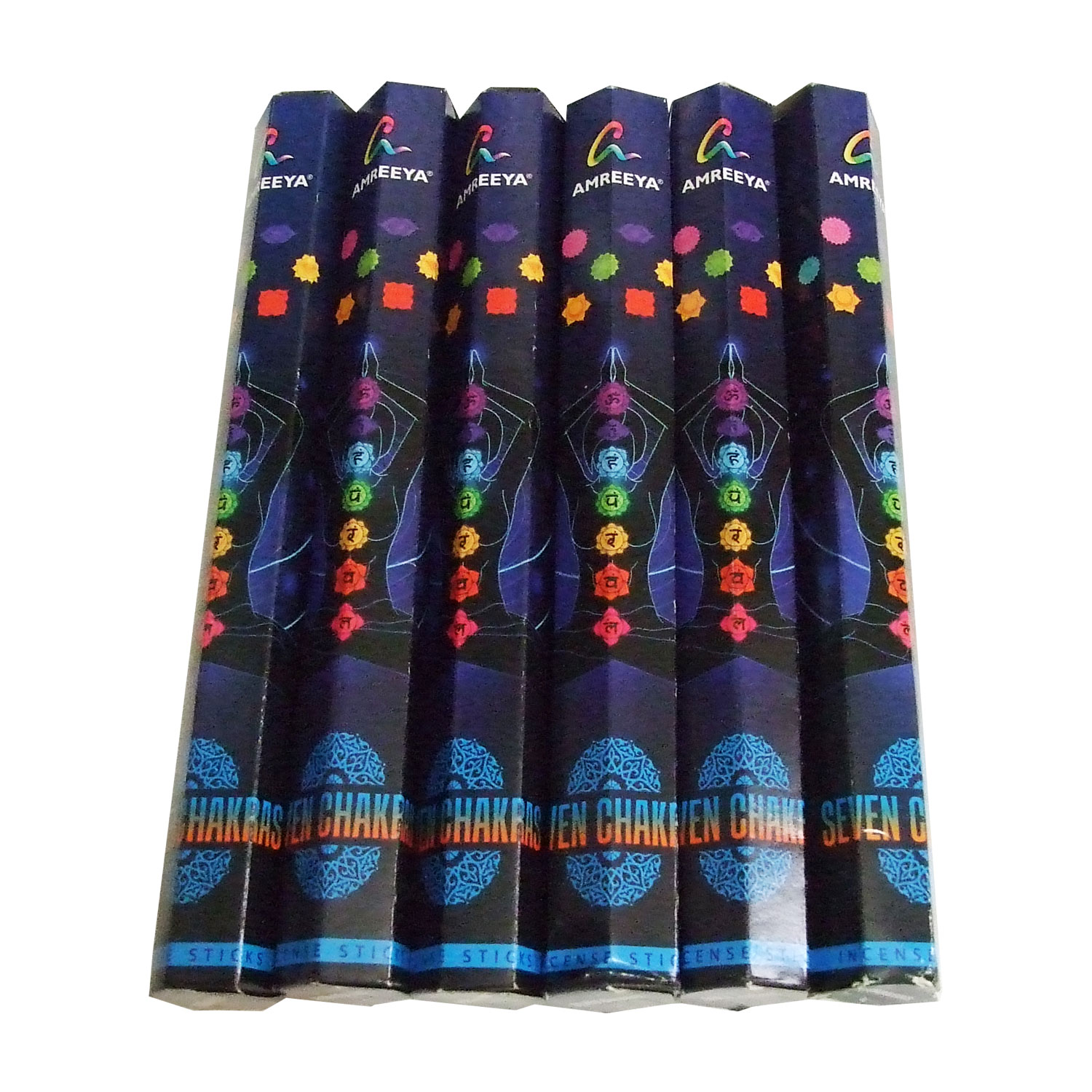 عود مدل هفت چاکرا بسته 6 عددی