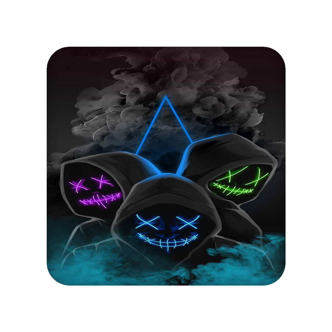 زیر لیوانی مدل ماسک کد 2056