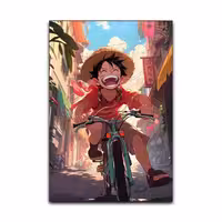 تابلو شاسی گوفی مدل لوفی انیمه وان پیس لوفی طرح One Piece Luffy کد BYK25 | دنیای قاب