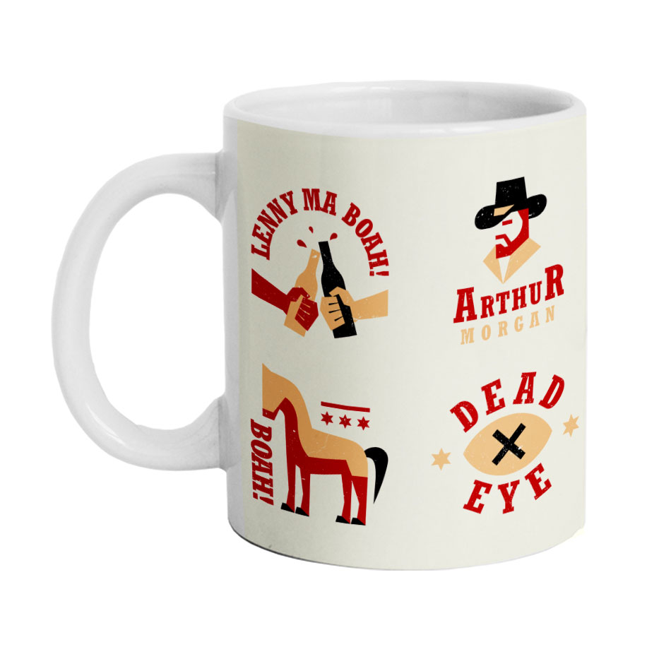 ماگ دارلی طرح Red Dead Redemption مدل DarlyM760