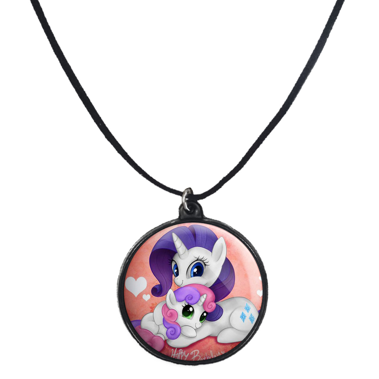 گردنبند پرمانه طرح یونیکورن کد pmb.2963مدل دو طرفه